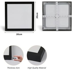 Brilagi - Lampada LED da bagno FRAME LED/24W/230V 3000/4000/6000K IP44 nero
