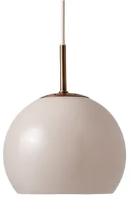 Ball Glass Lampada a Sospensione Ø18 Sabbia Grigio - Frandsen