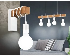 Eglo 43704 - Lampadario a sospensione con cavo TOWNSHEND 4xE27/60W/230V