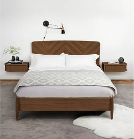 Comodino marrone con effetto noce Farsta – Woodman