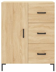 Credenza rovere sonoma 69,5x34x90 cm in legno multistrato