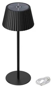 Lampada da Tavolo Solare 2.2W IP54 CCT Dimmerabile - Nera