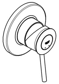 GROHE 29048000 - Miscelatore doccia BAUCLASSIC cromo lucido