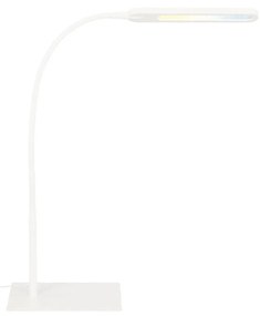 Lampada Da Tavolo Moderna Servo Metallo Bianco Led Integrato 6,5W 3000K