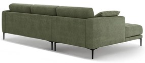 Divano angolare verde (con penisola a sinistra/con chaise lounge) Bemy – Micadoni