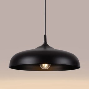 Sollux SL.1330 - Lampadario a sospensione con filo GINA 1xE27/15W/230V diametro 38 cm nero