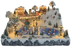 Villaggio di Natale Pista sci H 55 cm