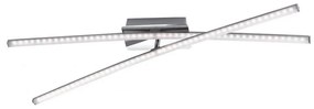 Leuchten Direkt 11272-55 - Lampadario LED da superficie SIMON 2xLED/8W/230V cromo opaco