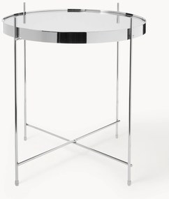 Tavolino pieghevole con piano in vetro Cupid