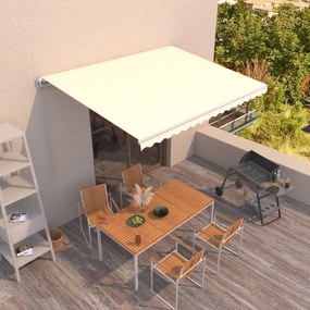 Tenda Da Sole Retrattile Manuale 450x300 Cm Crema /