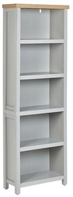 Libreria 5 ripiani legno chiaro e grigio 181 cm CLIO Beliani
