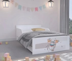 Adorabile lettino per bambini con animali 160 x 80 cm