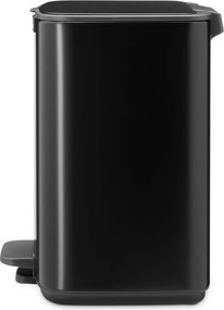 Cestino per la spazzatura nero opaco in acciaio con pedale 7 l Bo – Brabantia