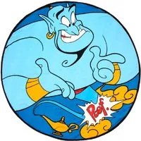 Telo mare rotondo in microfibra Disney Aladdin