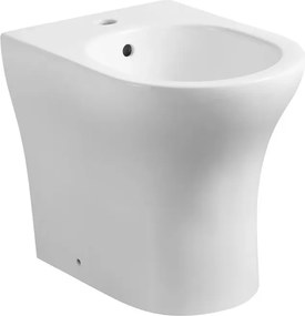 Sanitari filo muro monoblocco in ceramica bianca con sedile soft close Sara