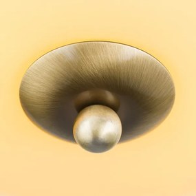 Orion DL 7-673 - Plafoniera LANDHAUS 2xE27/60W/230V diametro 28 cm bronzo/beige