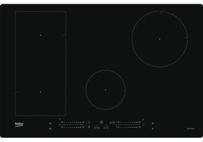 Beko HII84541IFT: Piano a Induzione, 4 Zone con 1 Sezione IndyFlex, 80 cm. Colore del prodotto: Nero, Posizionamento dell'apparecchio: Da incasso,