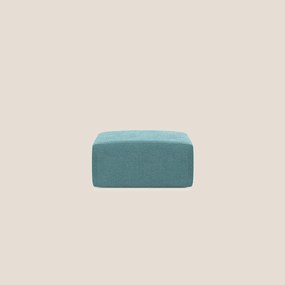 Nettuno modulo pouf in morbido tessuto bouclè T07 azzurro