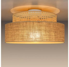 Plafoniera BOHO 1xE27/60W/230V diametro 40 cm rattan