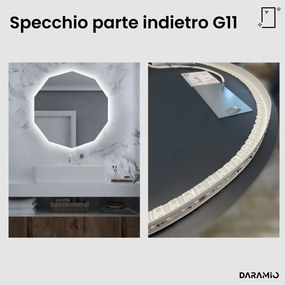 Specchio asimmetrico con luce LED G11