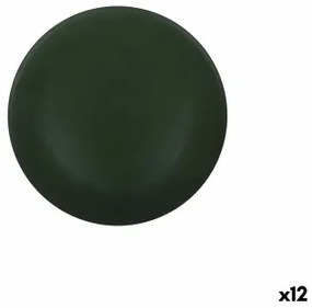 Piatto da pranzo Alfares Verde scuro ø 33 x 2 cm Mat (12 Unità)