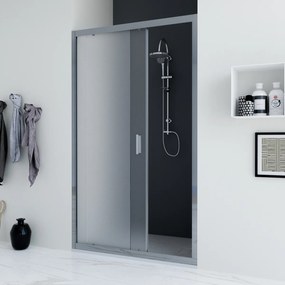 Porta doccia scorrevole 120 cm satinata Faggio