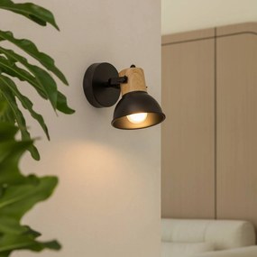 Lindby Bosko spot, nero, 1 luce