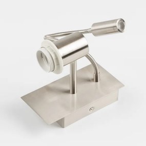 Brilagi - Applique a LED NUBILA 1xE27/25W/230V + LED/3W cromo/bianco