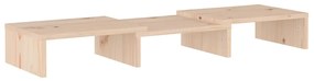 Supporto per monitor 60x24x10,5 cm in legno massello di pino