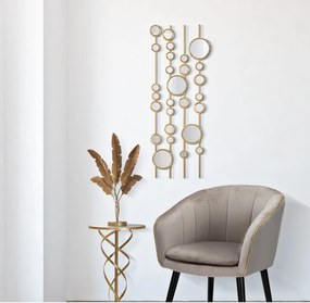 Decorazione murale in metallo 35,5x90 cm Small Mirros - Mauro Ferretti