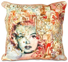 BACI MILANO Cuscino Marilyn in velluto mis 60 x 60 "Memories"