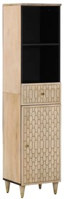 Mobile Da Bagno 38x33x160 Cm İn Legno Massello Di Mango /
