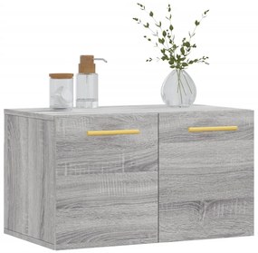 Mobile a parete grigio sonoma 60x36,5x35cm in legno multistrato