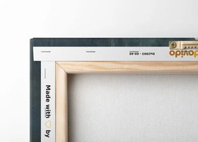 Stampa su tela – Pavone con fiori