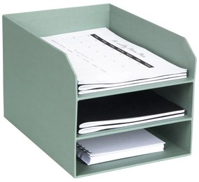 Organizer verde in cartone per documenti Trey Canvas Paper Laminate – Bigso