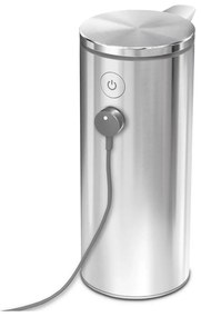 Dispenser automatico di sapone in acciaio grigio da 266 ml - simplehuman
