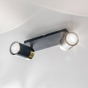 Eko-Light Spot da soffitto Joker, 2 luci, blu-oro