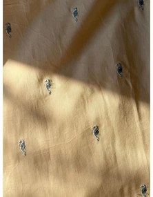 Set copripiumino e federa da bambini giallo chiaro in cotone organico per culla 70x100 cm Sea Garden – Cam Cam Copenhagen