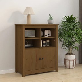 Credenza Ambra 83x41,5x100 Cm İn Legno Massello Di Pino /
