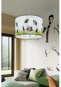 Sollux SL.1429 - Lampadario a sospensione per bambini FOOTBALL 1xE27/15W/230V diametro 40 cm