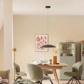 Schöner Wohnen 14606-18-LED Lampada a sospensione dimmerabile su cavo LENTE LED/17W/230V Ø40 cm, nera