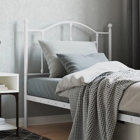 Testiera İn Metallo Bianco 90 Cm /
