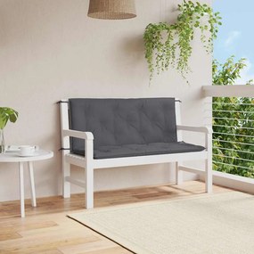 Cuscino Per Panca Antracite 120x(50+50)x7cm İn Tessuto Oxford /