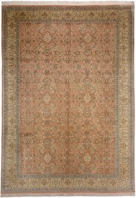 Cashmere Silk Tappeto orientale 330 x 240 Beige (Indian) Annodato A Mano