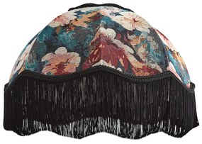 Paralume in tessuto con motivo floreale e interno bianco 45/15/21,5 - Heritage