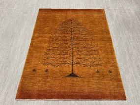 Loribaft Tappeto 150 x 200 Giallo (Iran) Annodato A Mano