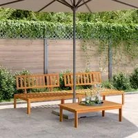 Divani Centrali da Giardino Pallet 2pz Legno Massello di Acacia 3209433