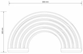 LED Decorazione murale al neon RAINBOW LED/3W/3xAA USB multicolore