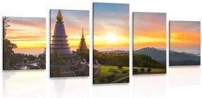 Quadri 5 pezzi – Alba su Thailandia