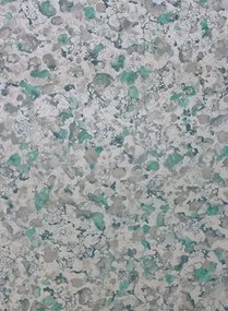 Tapete Ebru von Osborne & Little - Jade/ Metallic Gilver